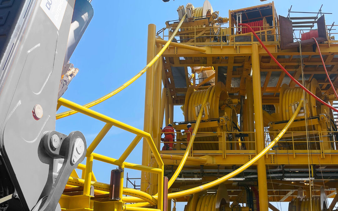 15 ton C-SPIDER MC15 crane on board Jack Up vessel